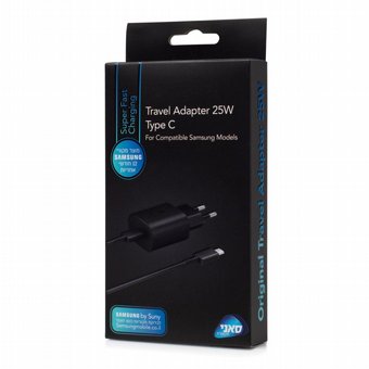 מטען קיר מקורי Samsung 25W + כבל Type-C ל-Type-C (סט) – יבואן רשמי סאני