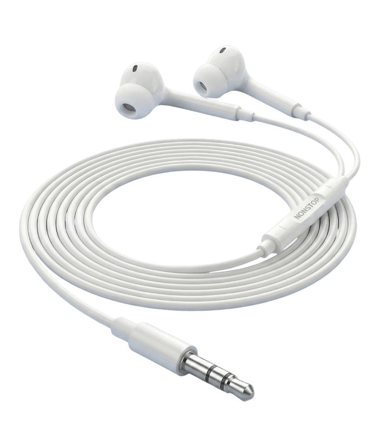 אוזניות חוט סיליקון NONSTOP HearGo 3.5mm