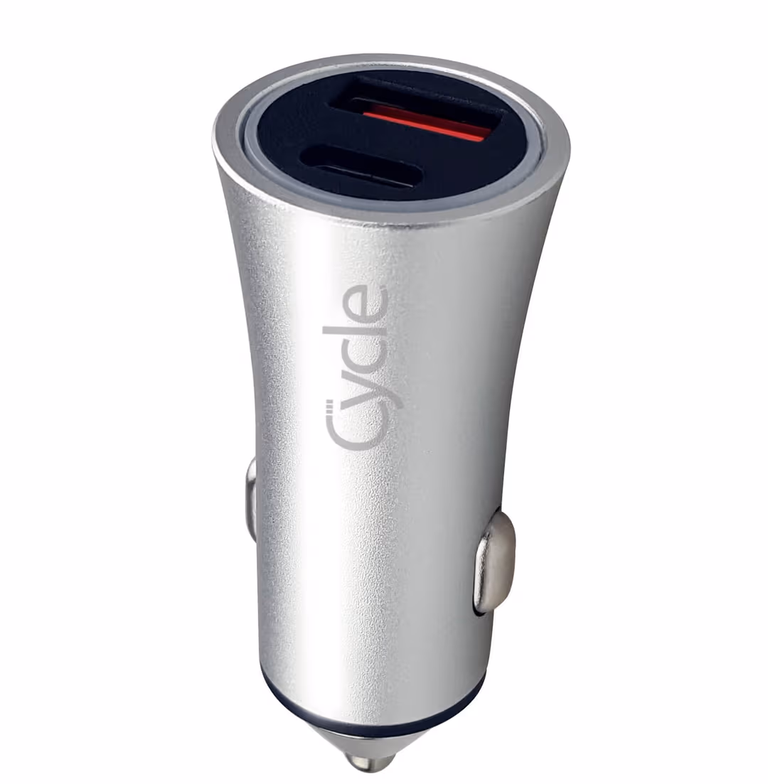 מטען רכב מהיר Cycle CYCPD-T עם יציאת USB בתקן QC3.0 36W + כבל Type-C
